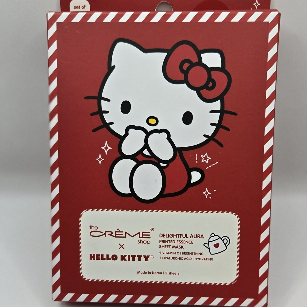 Sanrio Hello Kitty Skincare Mask - Red and White